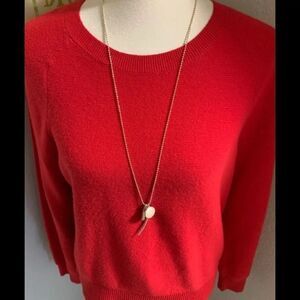 NWT Lucky Brand Pearl and Tusk Charm Necklace LN